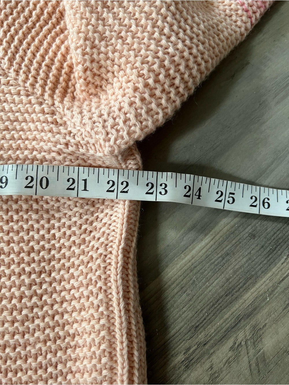 Marc Cain Wool Cashmere Blend Knit Ombré Sweater Peach/Pink Size 42 US 12 - Picture 11 of 14
